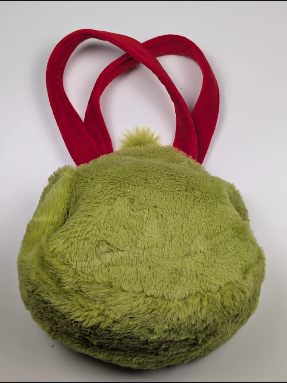 Dr. Seuss The Grinch Green Tote Embroidered Magnetic Closure Red Top Handles